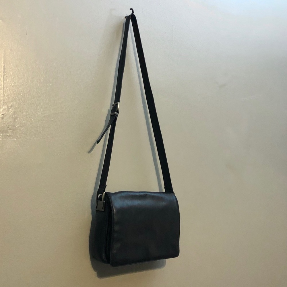 SOLD //Perlina New York Leather Crossbody Purse